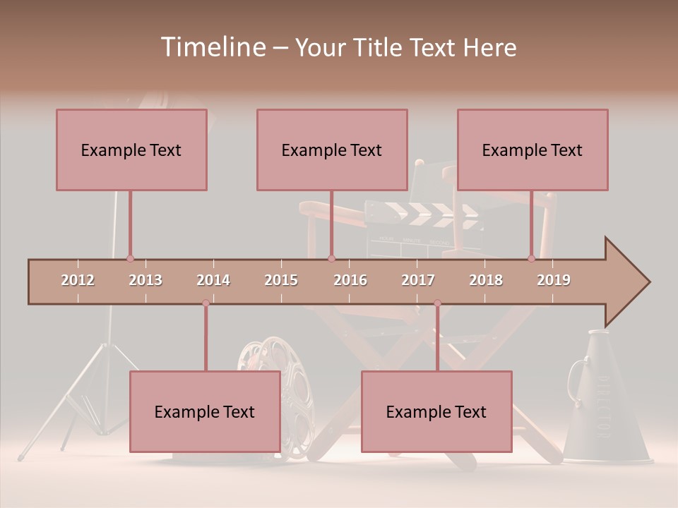 Cinematographic Film Reel Famous PowerPoint Template