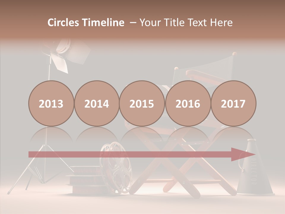 Cinematographic Film Reel Famous PowerPoint Template