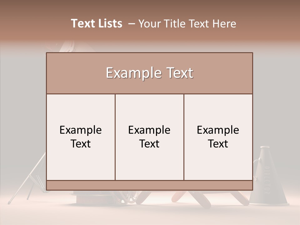 Cinematographic Film Reel Famous PowerPoint Template
