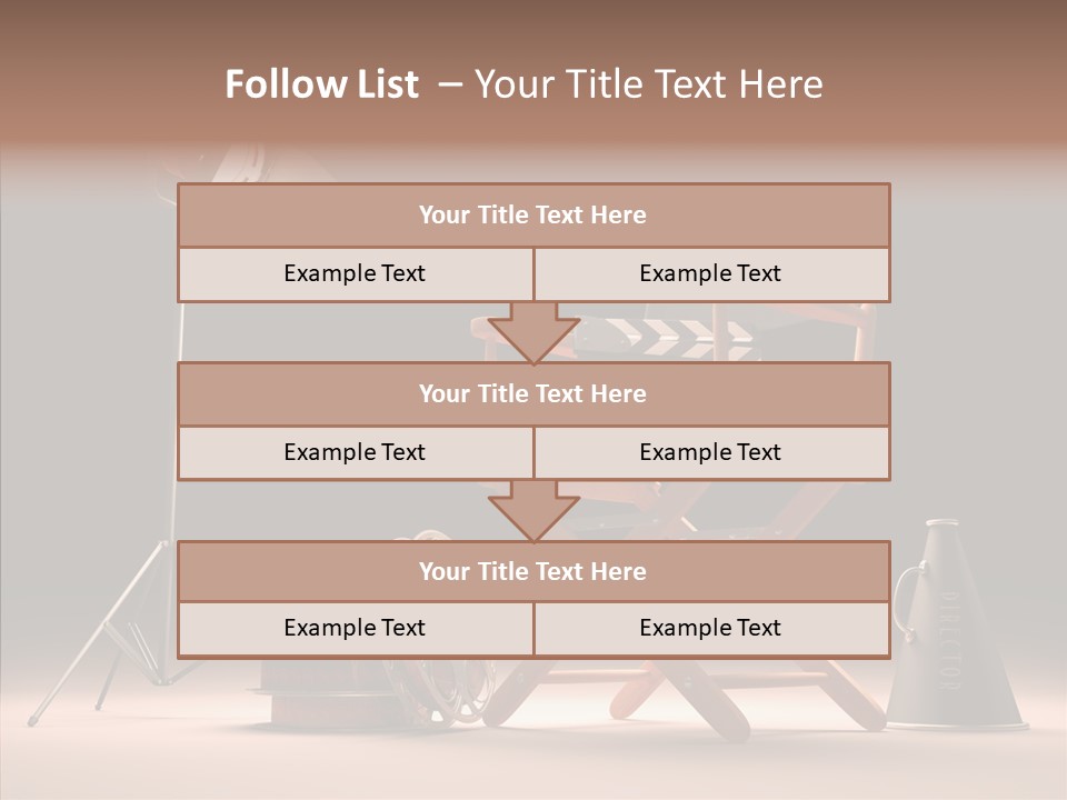 Cinematographic Film Reel Famous PowerPoint Template