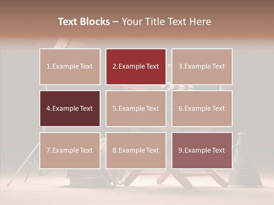 Cinematographic Film Reel Famous PowerPoint Template