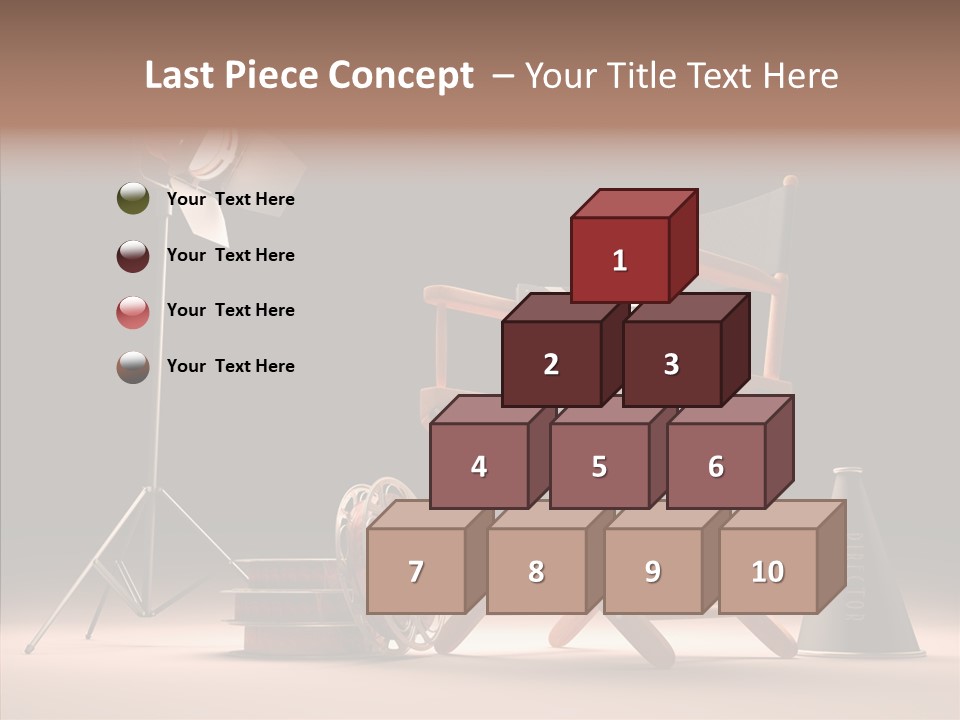 Cinematographic Film Reel Famous PowerPoint Template