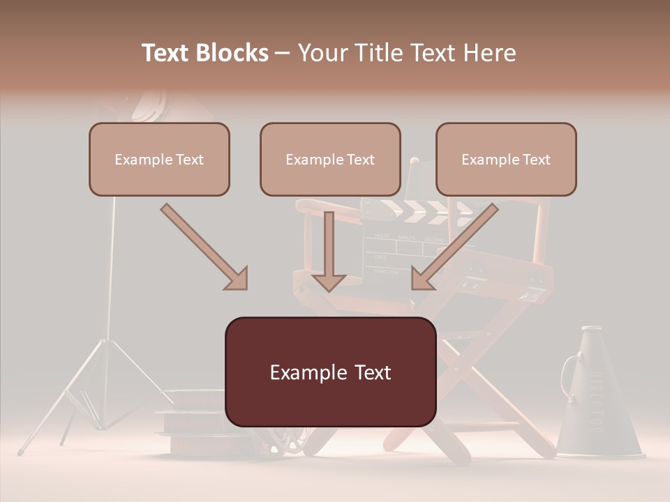 Cinematographic Film Reel Famous PowerPoint Template