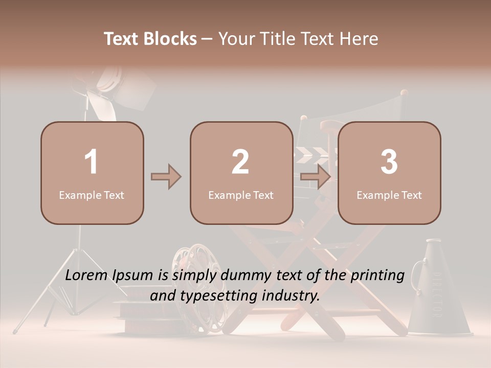 Cinematographic Film Reel Famous PowerPoint Template