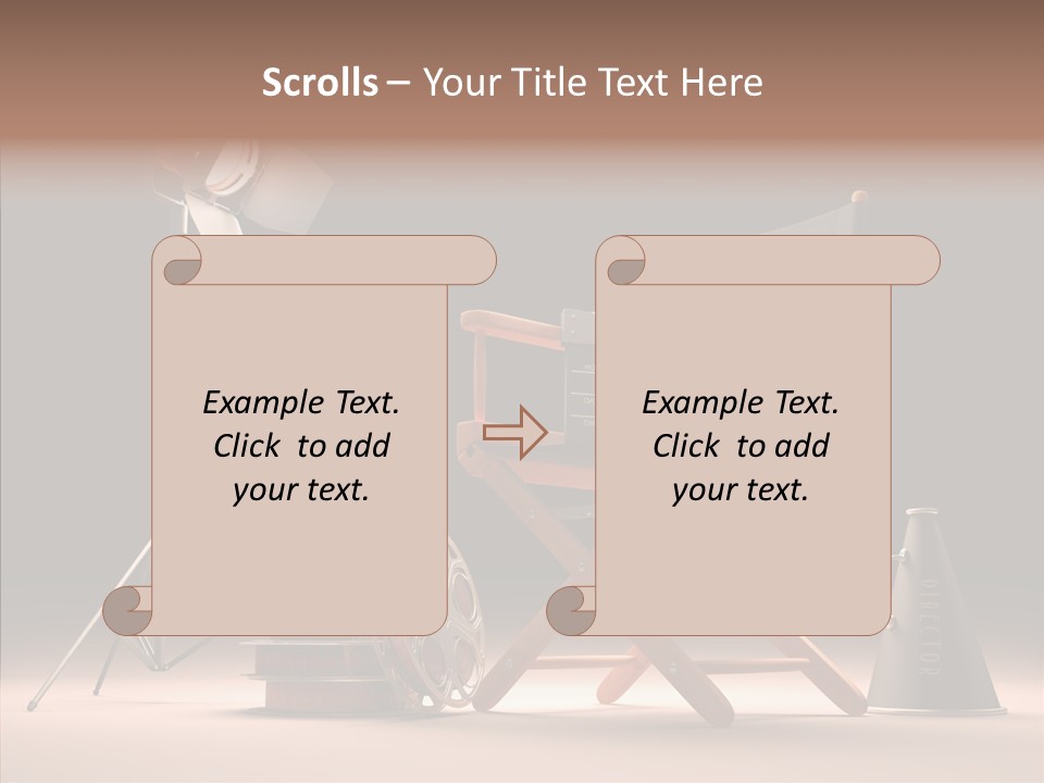 Cinematographic Film Reel Famous PowerPoint Template