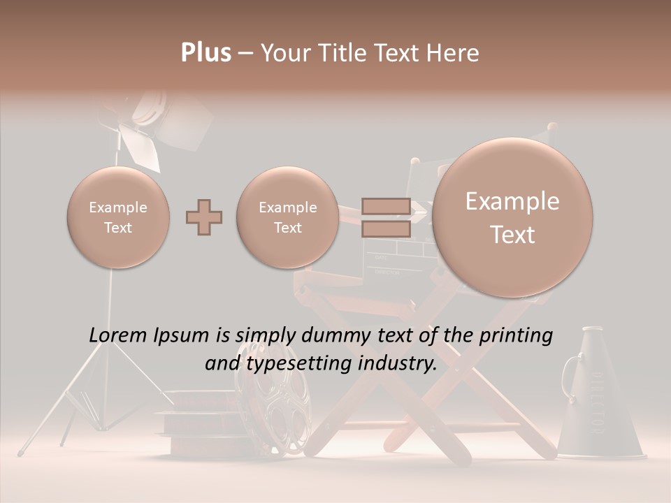 Cinematographic Film Reel Famous PowerPoint Template