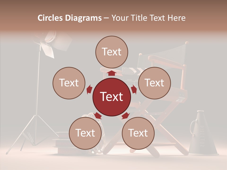 Cinematographic Film Reel Famous PowerPoint Template