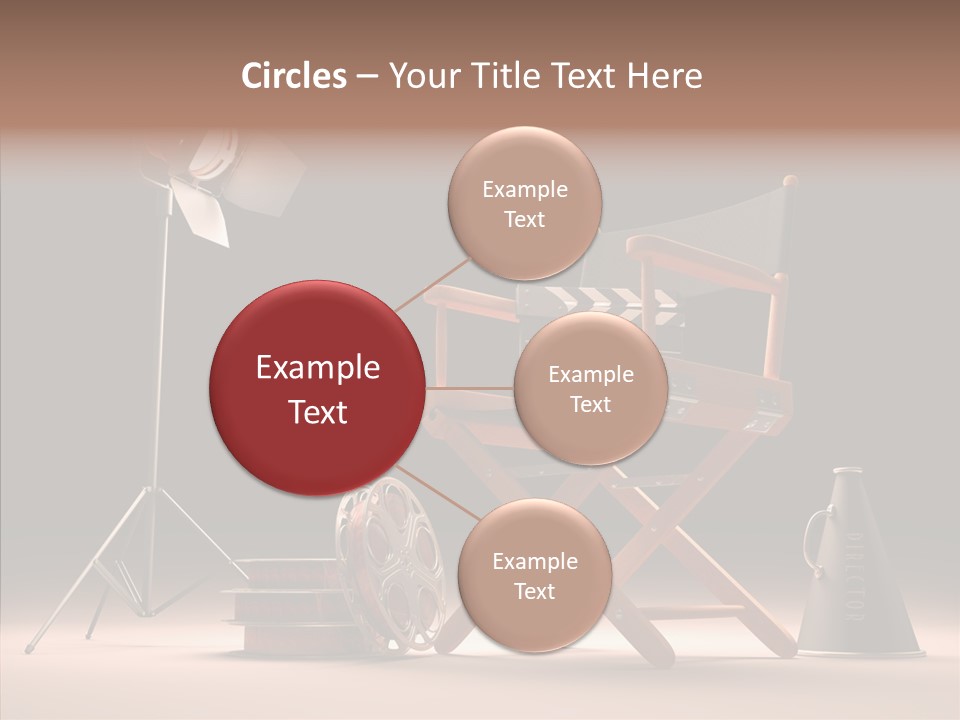 Cinematographic Film Reel Famous PowerPoint Template