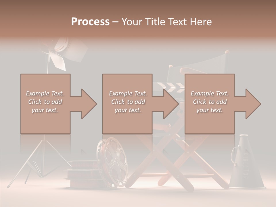 Cinematographic Film Reel Famous PowerPoint Template