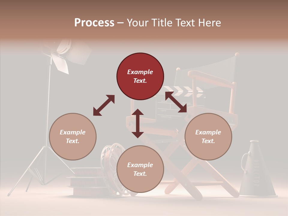 Cinematographic Film Reel Famous PowerPoint Template