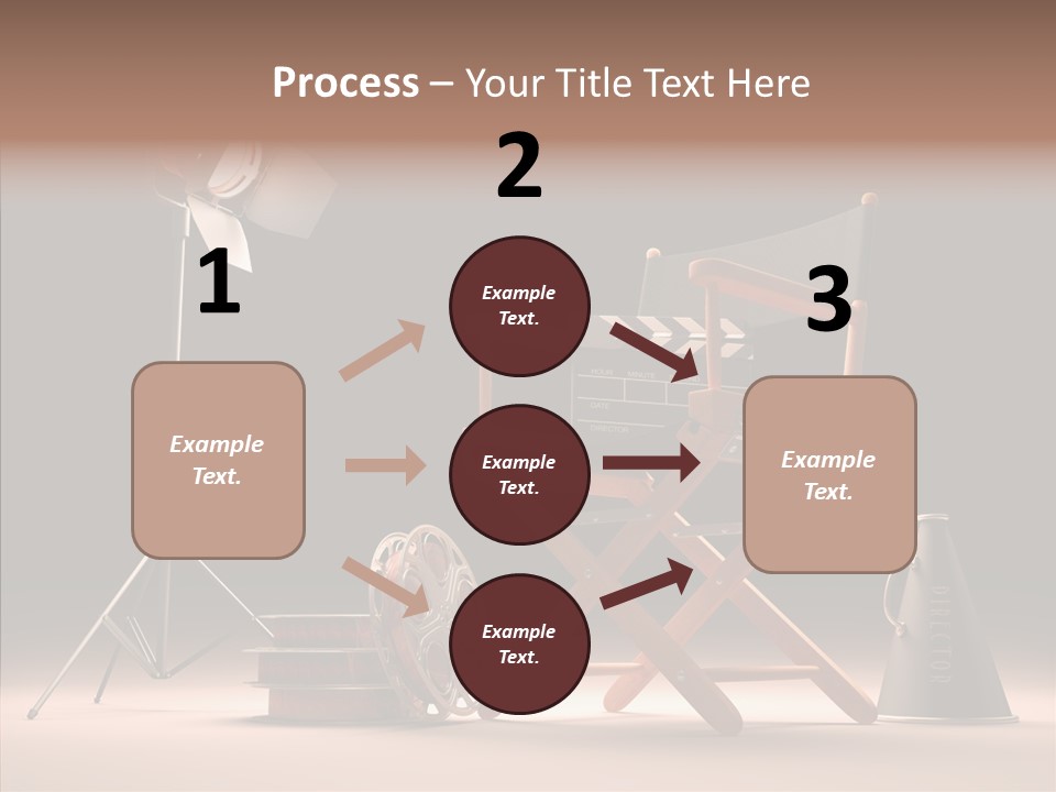 Cinematographic Film Reel Famous PowerPoint Template