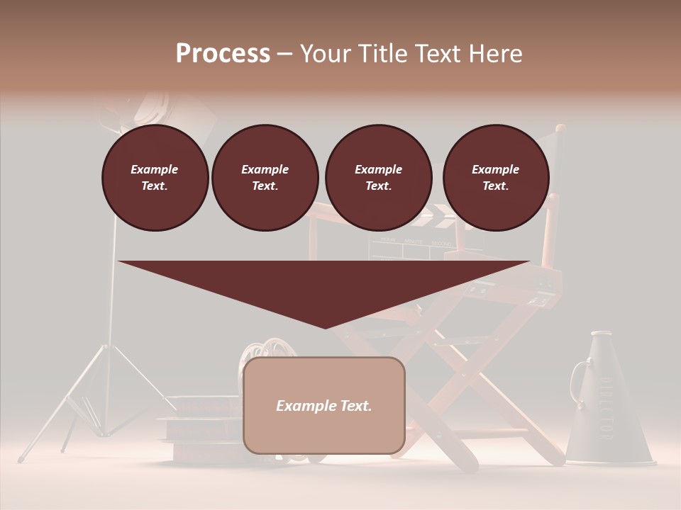 Cinematographic Film Reel Famous PowerPoint Template