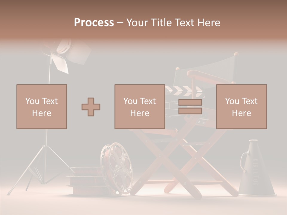 Cinematographic Film Reel Famous PowerPoint Template