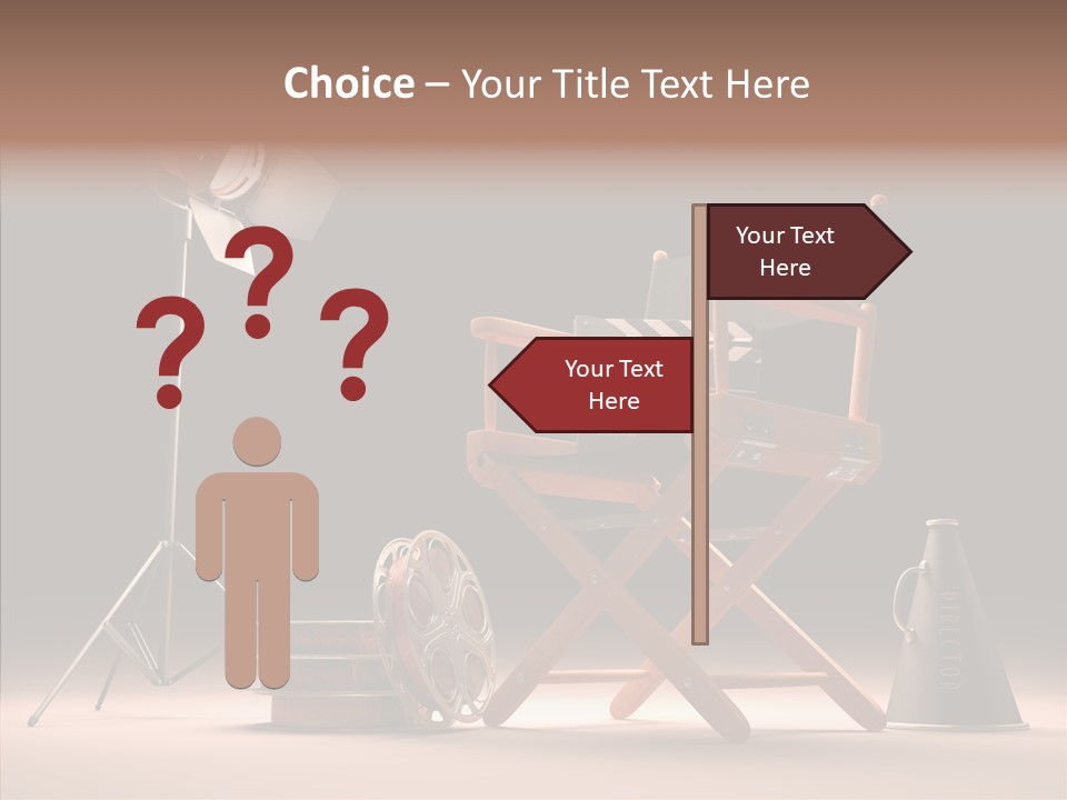 Cinematographic Film Reel Famous PowerPoint Template