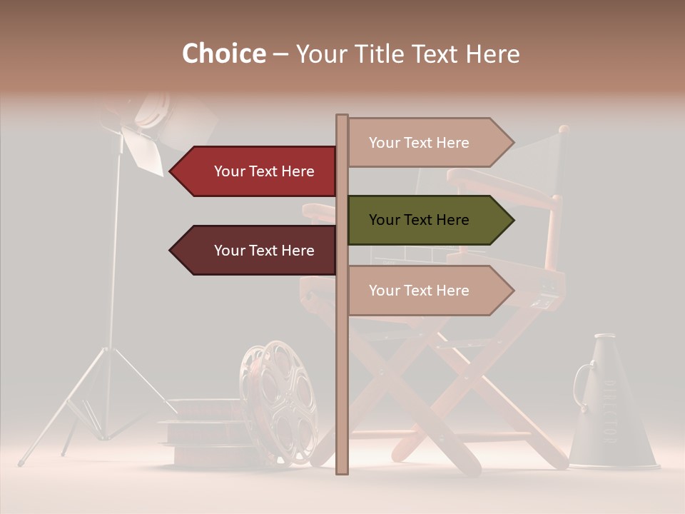 Cinematographic Film Reel Famous PowerPoint Template