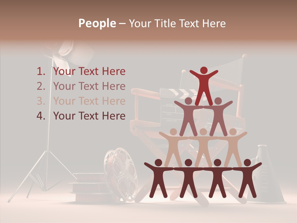 Cinematographic Film Reel Famous PowerPoint Template