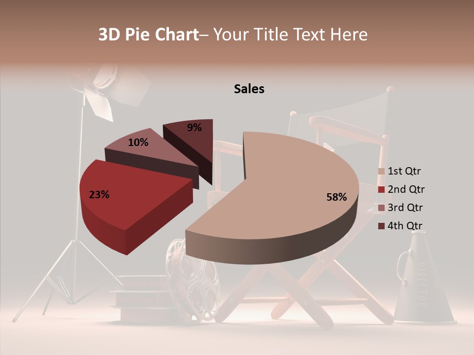 Cinematographic Film Reel Famous PowerPoint Template