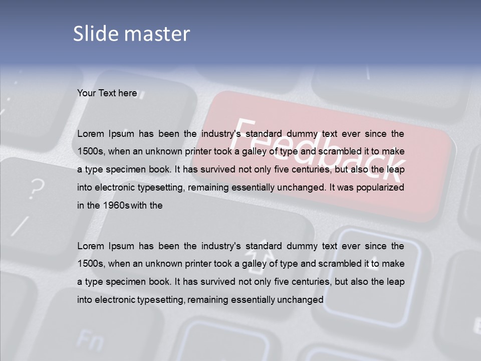Customer Keypad Button PowerPoint Template