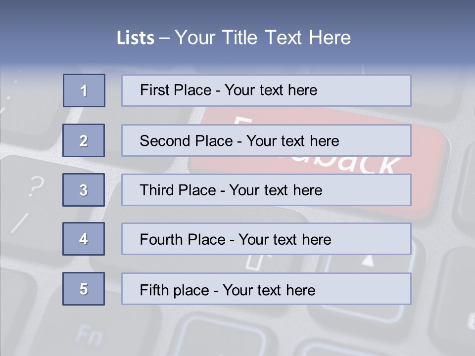 Customer Keypad Button PowerPoint Template