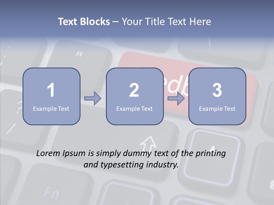 Customer Keypad Button PowerPoint Template