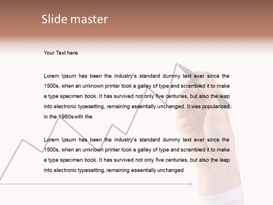 Palm Woman Chart PowerPoint Template