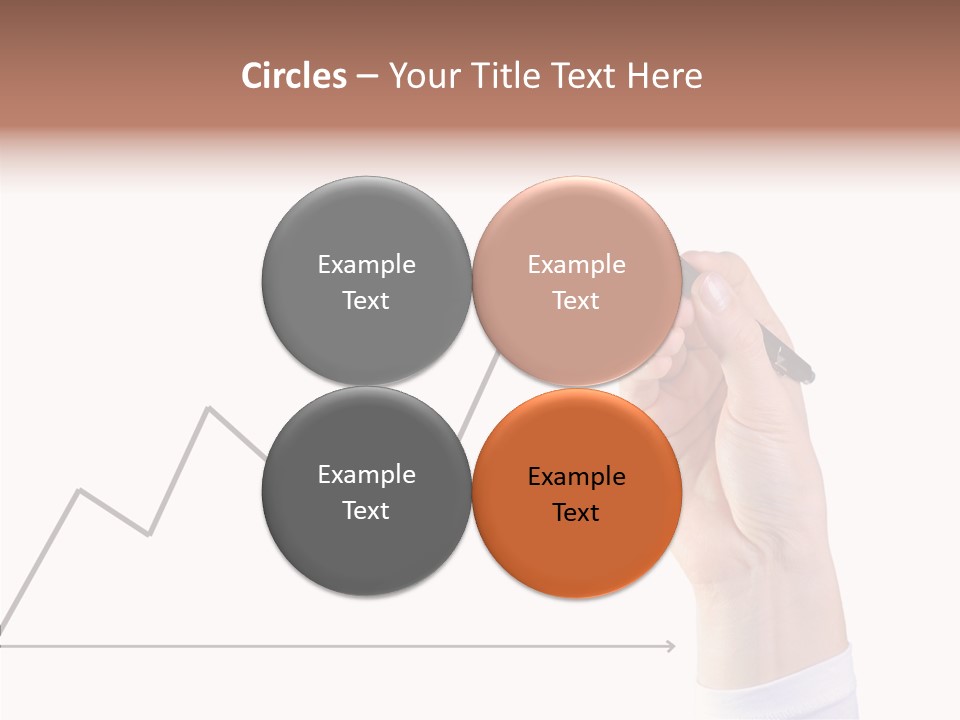 Palm Woman Chart PowerPoint Template