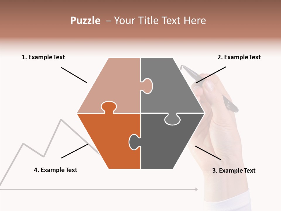 Palm Woman Chart PowerPoint Template