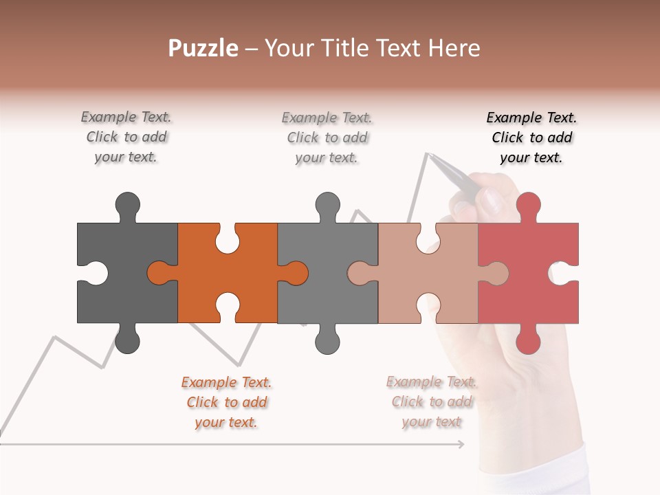 Palm Woman Chart PowerPoint Template