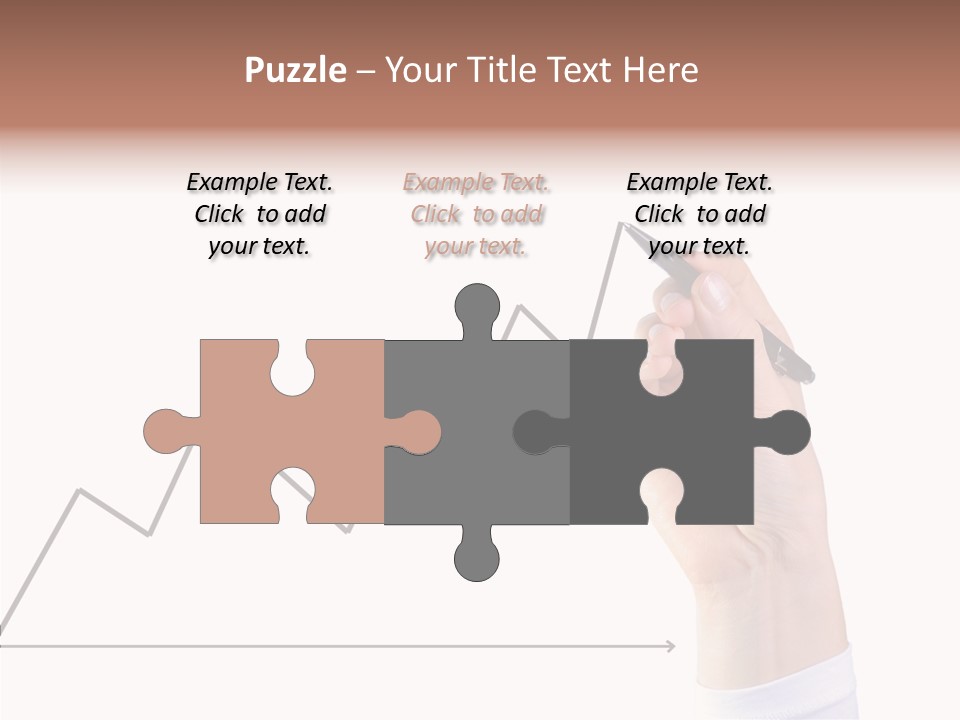 Palm Woman Chart PowerPoint Template