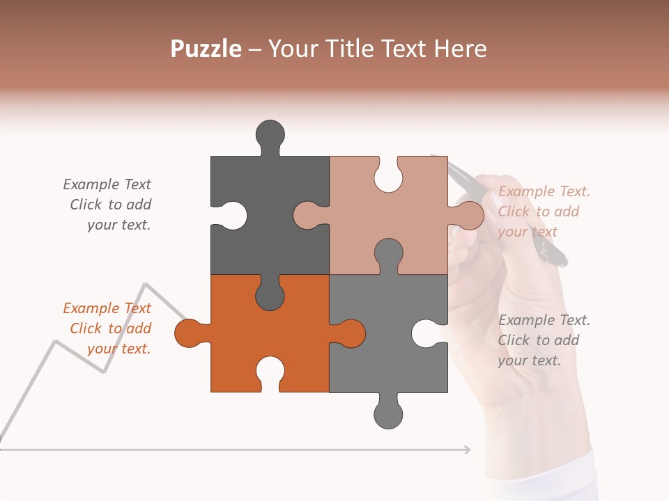 Palm Woman Chart PowerPoint Template