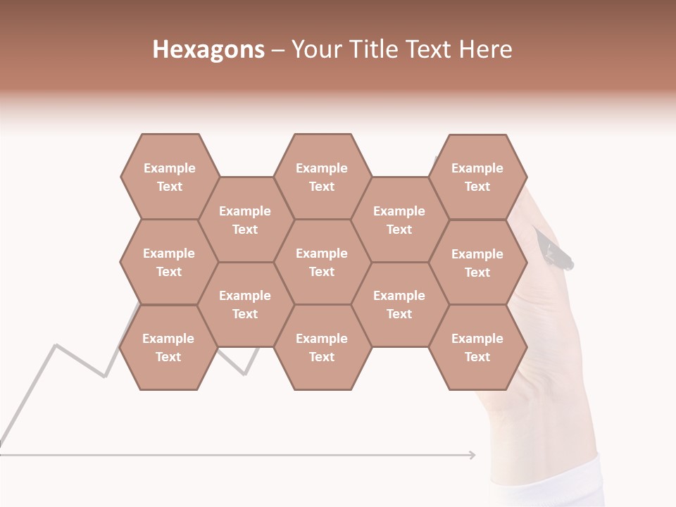 Palm Woman Chart PowerPoint Template