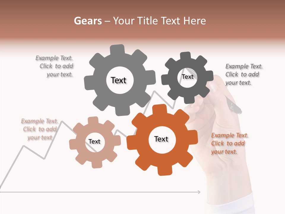 Palm Woman Chart PowerPoint Template