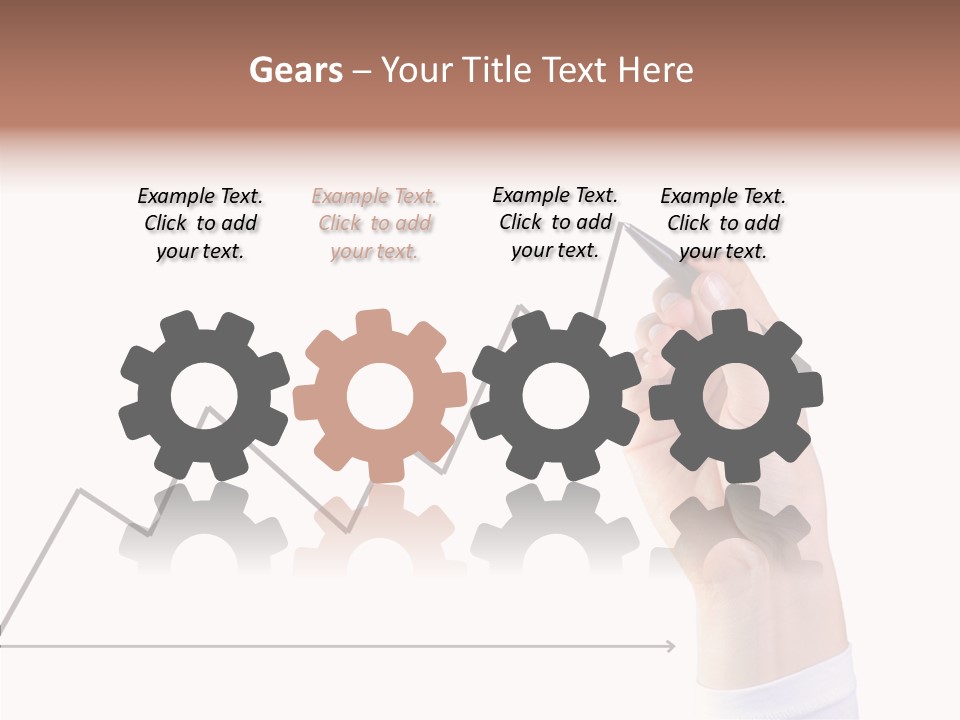 Palm Woman Chart PowerPoint Template