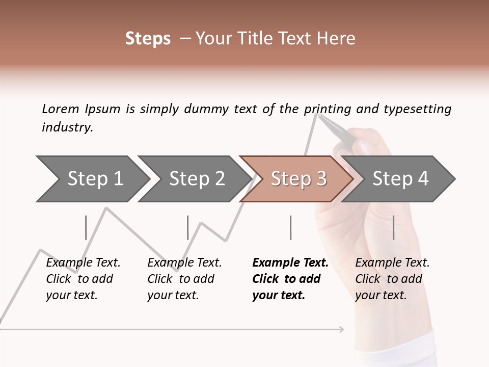 Palm Woman Chart PowerPoint Template
