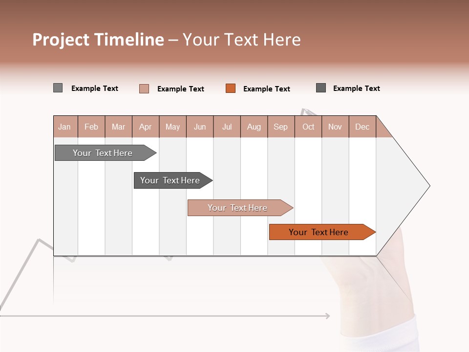 Palm Woman Chart PowerPoint Template
