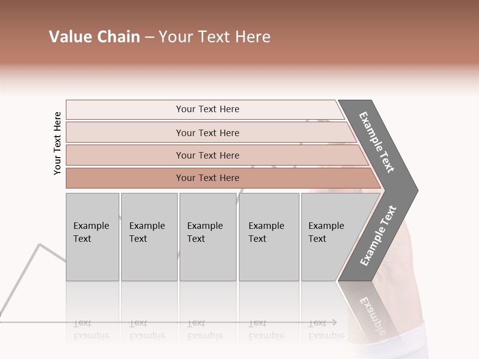 Palm Woman Chart PowerPoint Template