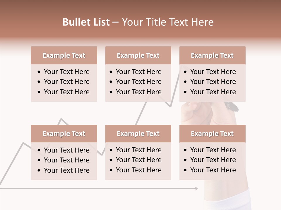 Palm Woman Chart PowerPoint Template