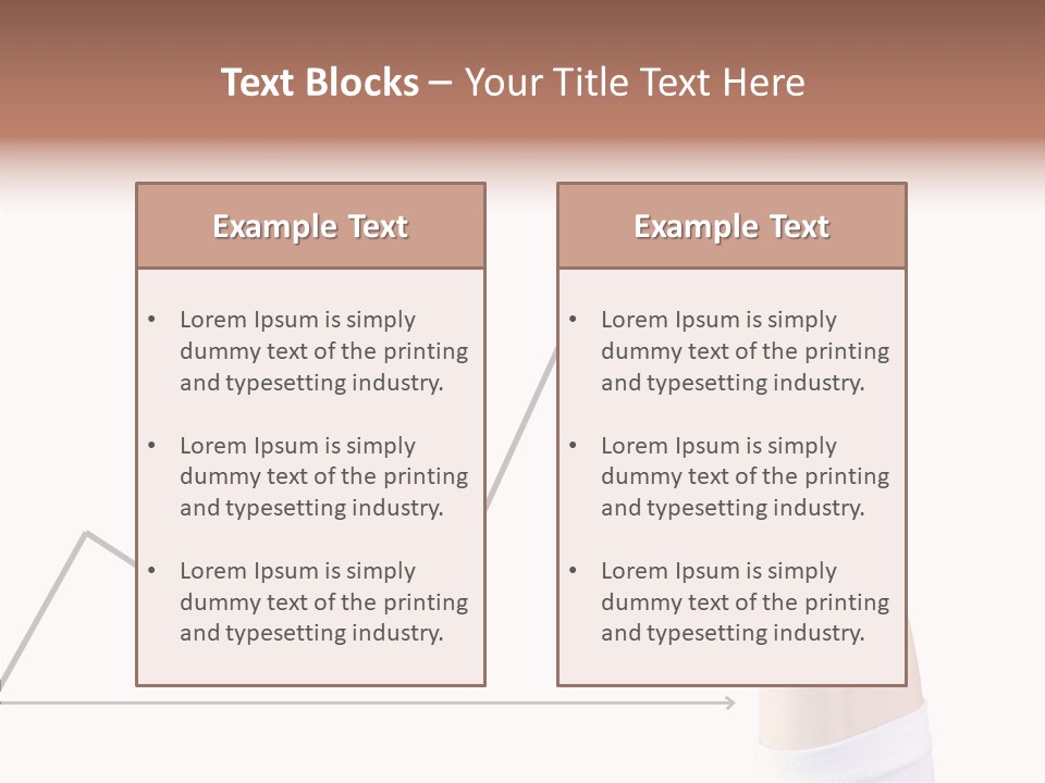 Palm Woman Chart PowerPoint Template