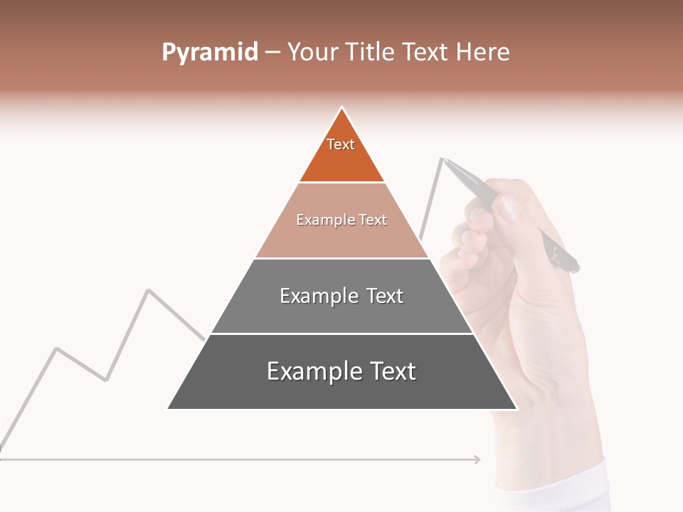 Palm Woman Chart PowerPoint Template