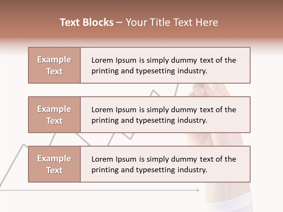Palm Woman Chart PowerPoint Template