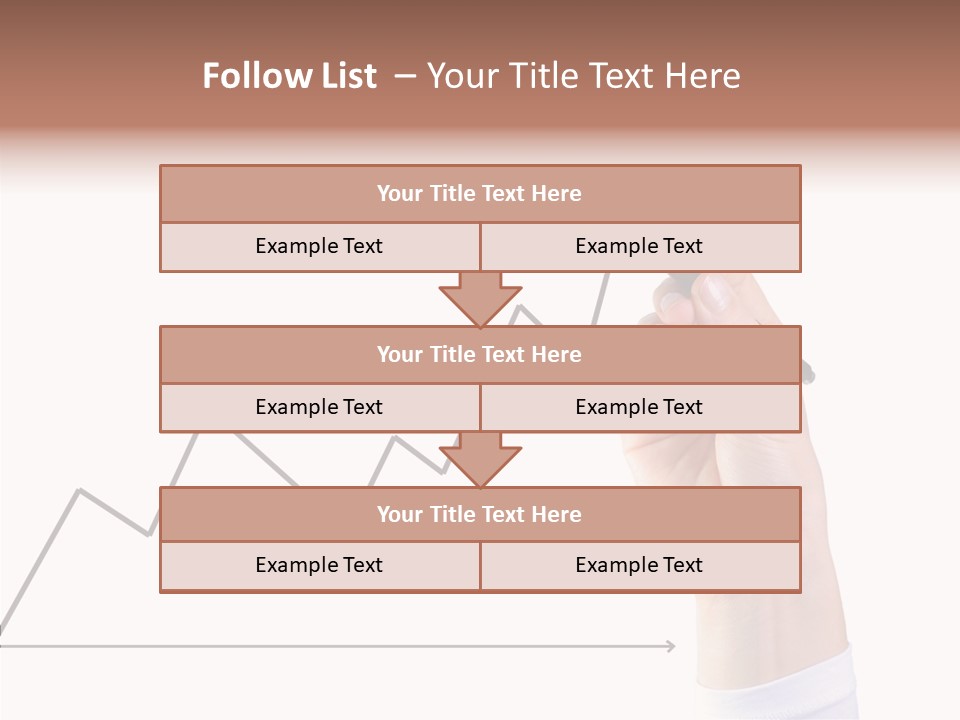Palm Woman Chart PowerPoint Template