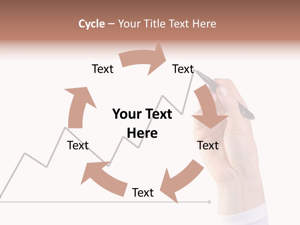 Palm Woman Chart PowerPoint Template