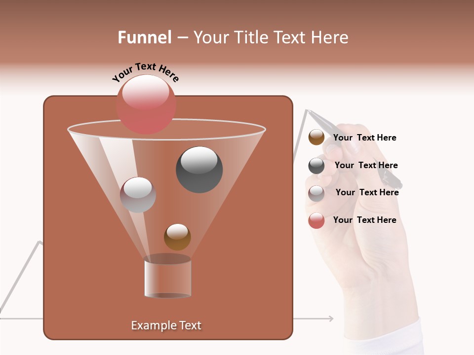 Palm Woman Chart PowerPoint Template