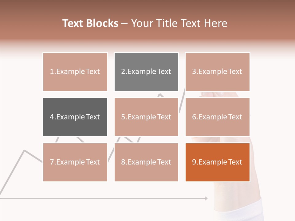 Palm Woman Chart PowerPoint Template
