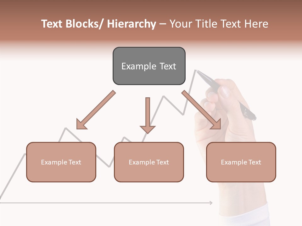 Palm Woman Chart PowerPoint Template