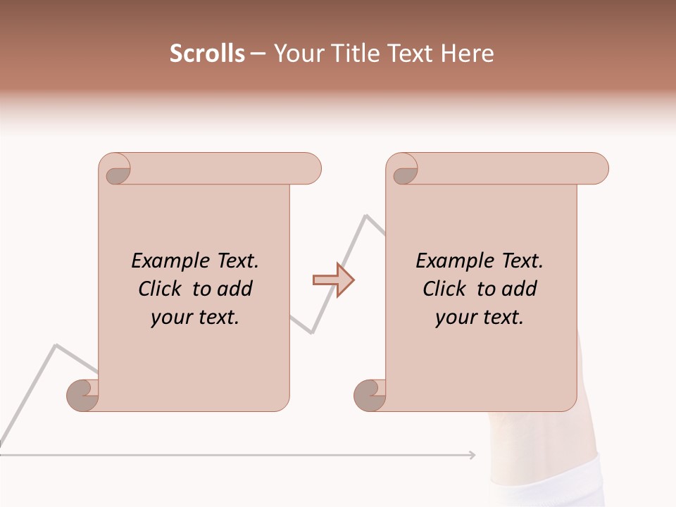Palm Woman Chart PowerPoint Template