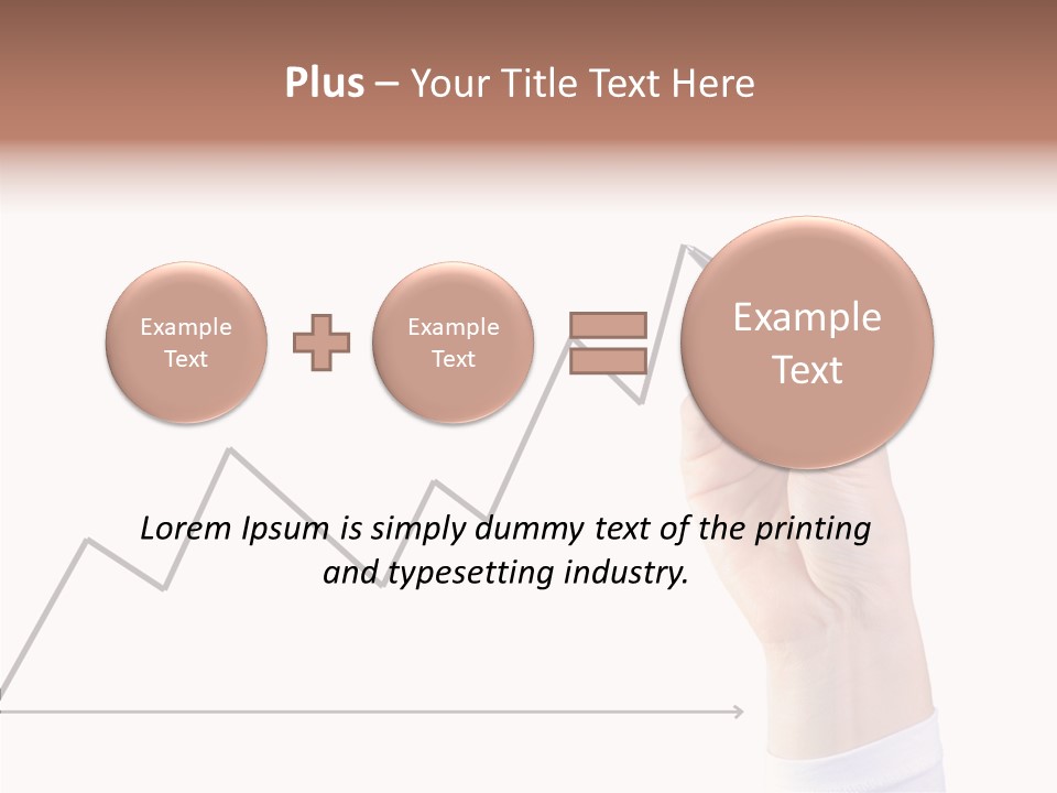 Palm Woman Chart PowerPoint Template