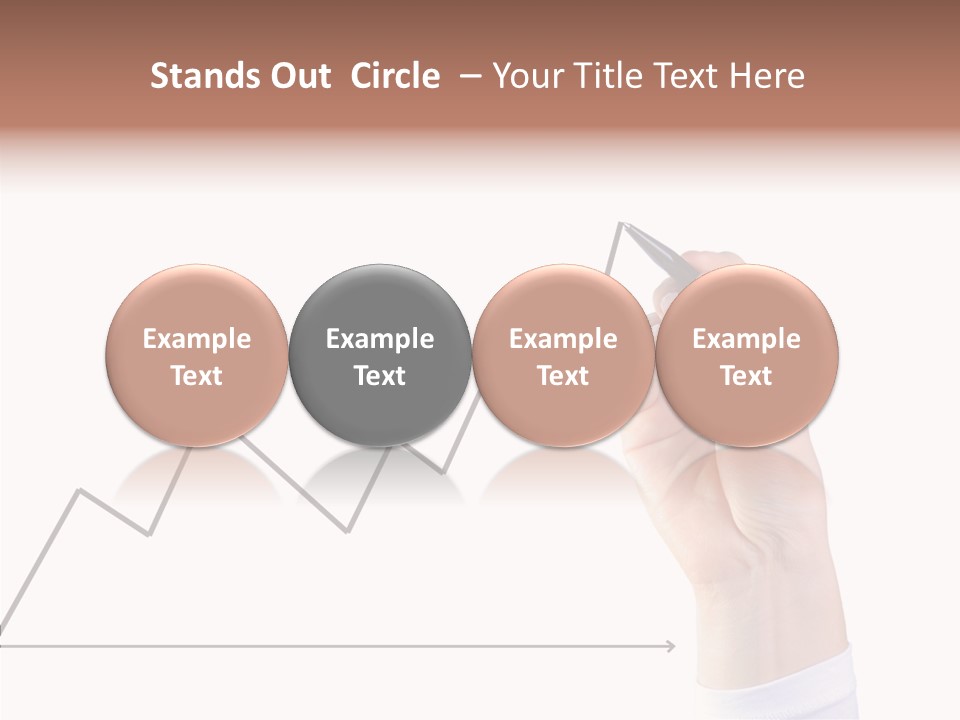 Palm Woman Chart PowerPoint Template