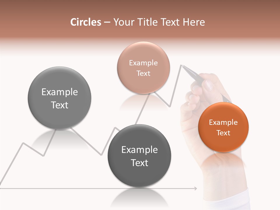 Palm Woman Chart PowerPoint Template