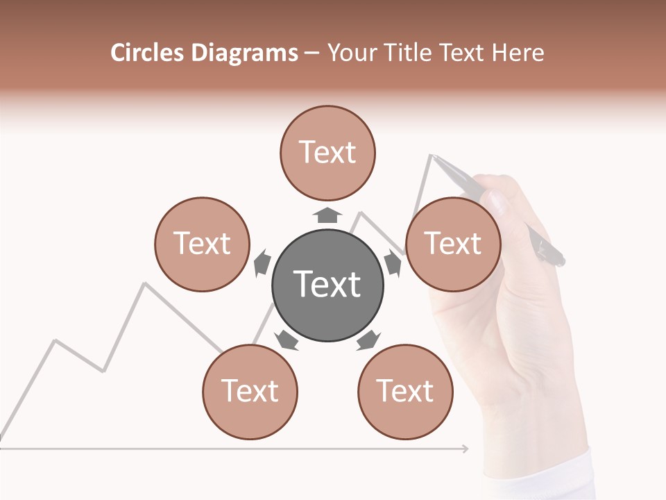 Palm Woman Chart PowerPoint Template